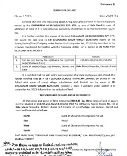 Certificate of Land image