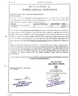 Fire Safety Certificate